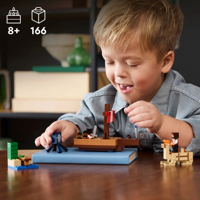 LEGO Minecraft 21259 Voyage à bord du navire pirate