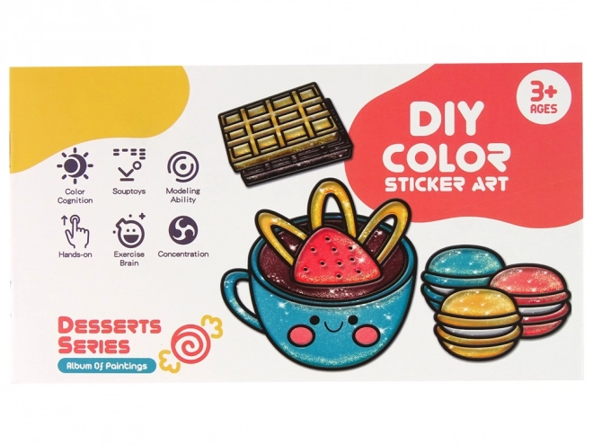 Glass Painting Set Sweets DIY 8 Colors Glitter