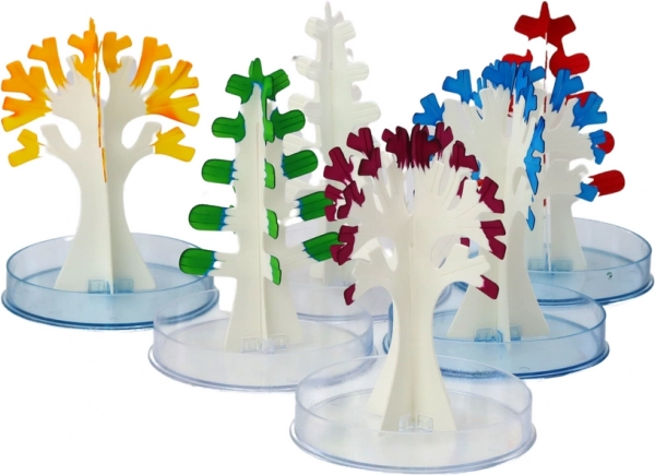 Colorful crystal trees as unique decor