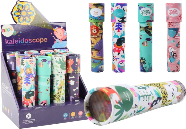 Kinderkaleidoscoop met kralen – kleurrijke patronen