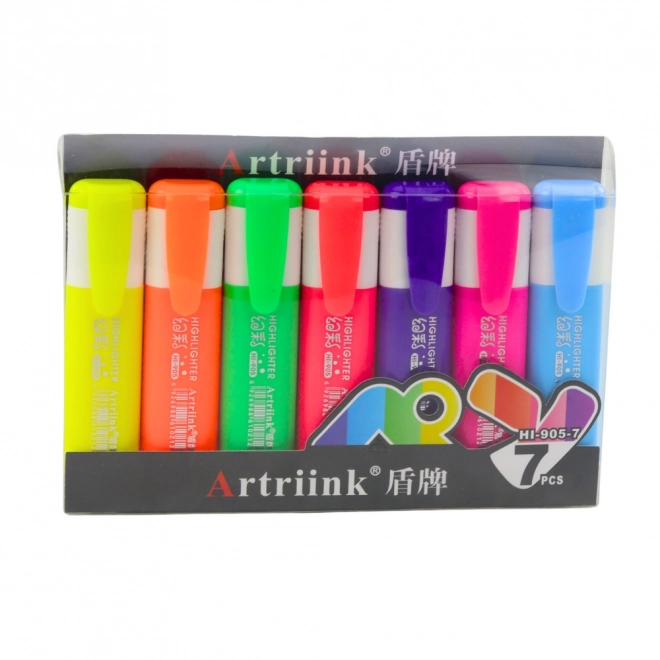 Satz von 7 Neon-Marker