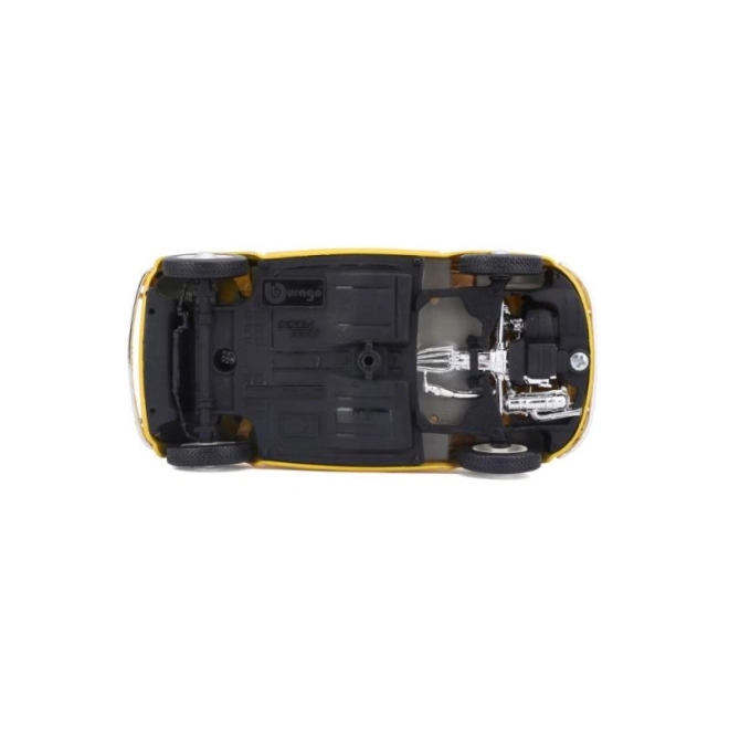 Modèle Bburago voiture Fiat 500 F 1965 jaune 1:24