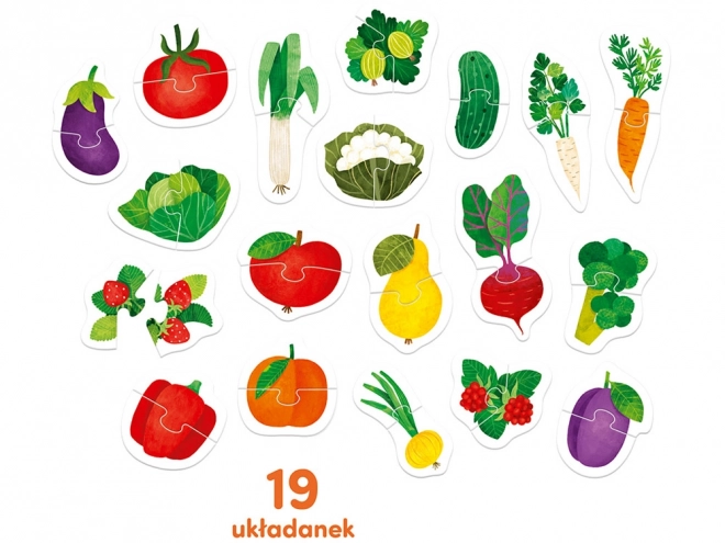 Puzzles par paires - Fruits et légumes