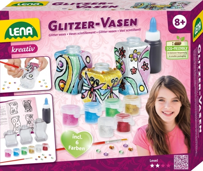 Creatieve set Glanzende vazen - glas beschilderen
