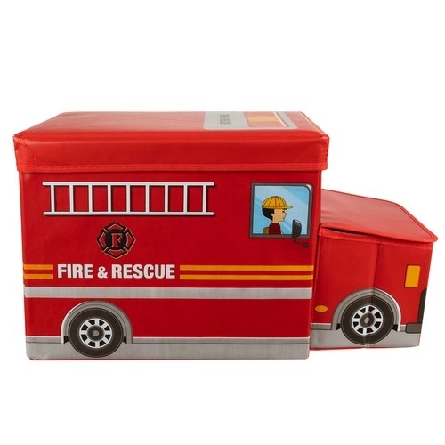 Brandweer opvouwbare kruk / speelgoedkist - Kruzzel 22489