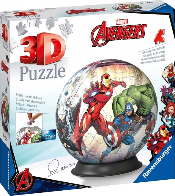 Puzzle-Boule Marvel : Avengers 72 pièces