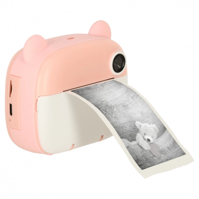 Kinderfototoestel beertjesvorm roze