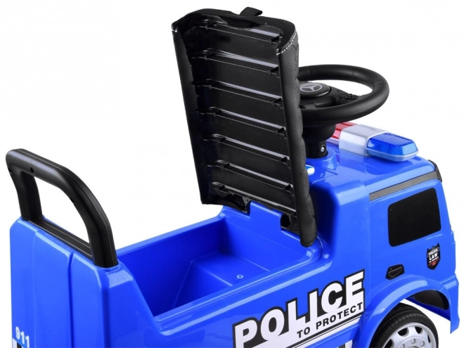 Trotteur pour enfants avec son Mercedes Antos POLICE bleu