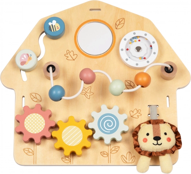Tooky Toy Grote Houten Manipulatiebord Huisje - Activiteitencentrum