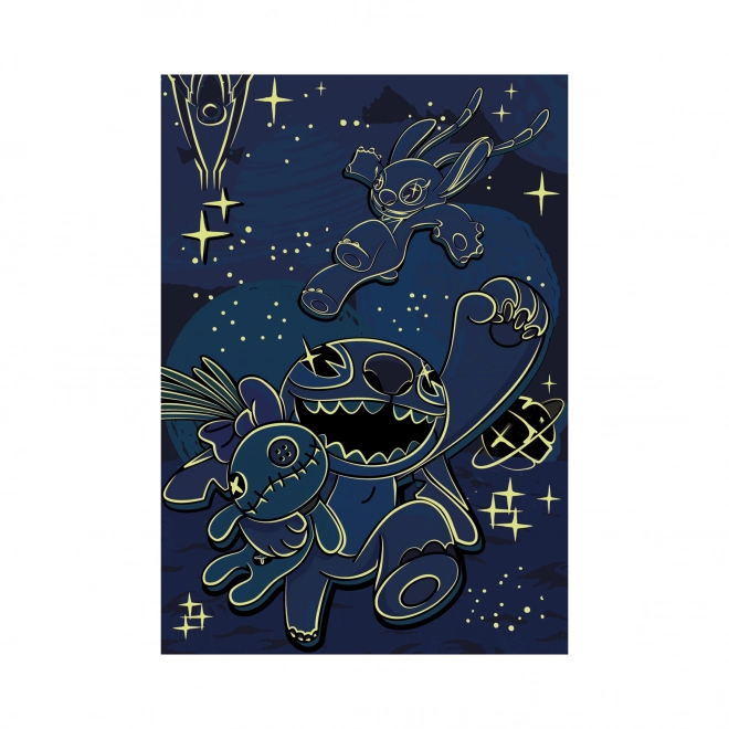 Puzzel Lilo & Stitch Neon 100 XXL Stukken
