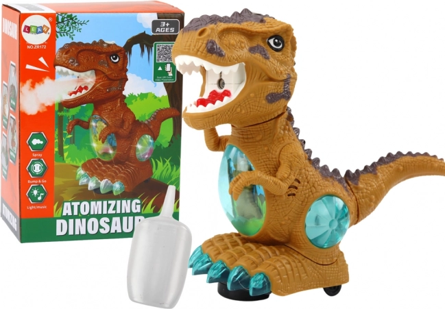 Gelber tanzender Dinosaurier mit Hindernissensor, Beleuchtung und Geräuschen