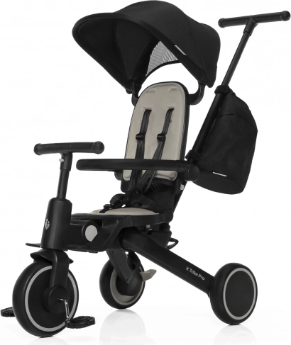 Kinderdriewieler met duwstang X Trike Pro Boss Grey