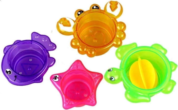 Gobelets empilables d’animaux marins