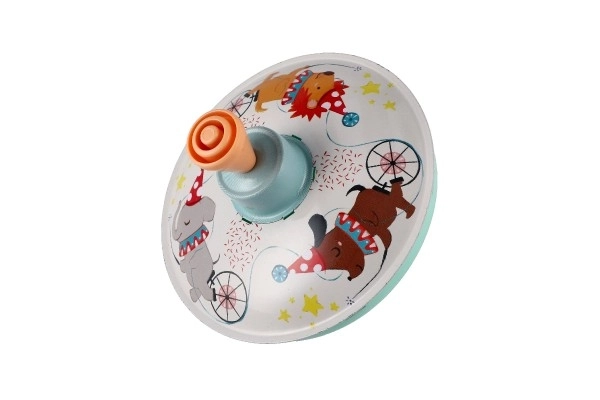 Tol draaiend diameter 12cm metaal 2 kleuren 6st in doos