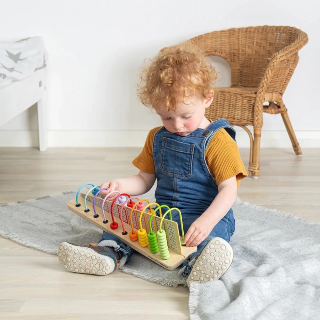 Houten regenboogtelraam voor kinderen