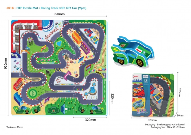 Puzzelmat Rallybaan