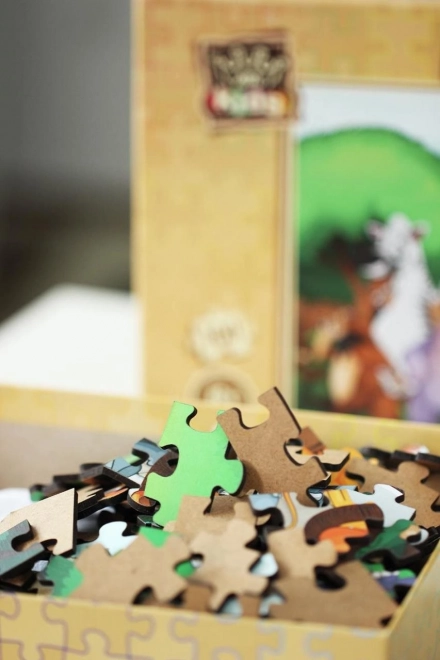 Houten puzzel schattige pinguïns 25 stukken