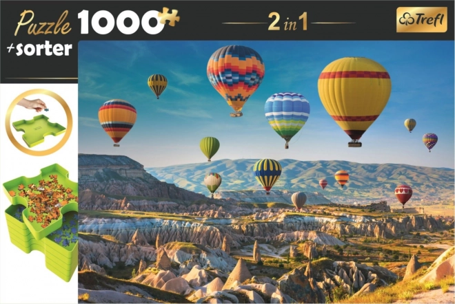 Puzzle und Sortierer TREFL 2v1 Ballons über Kappadokien 1000 Teile