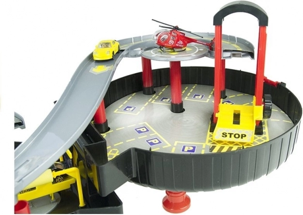 Dubbel laag speelplezier met rampen en heliport