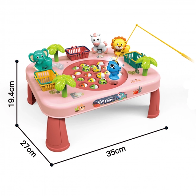 Woopie interaktiver Geschicklichkeitstisch Angeln Spiel – Rosa