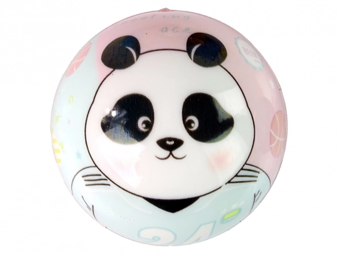 Kleurvolle bal met panda-illustratie voor kinderen 7 cm