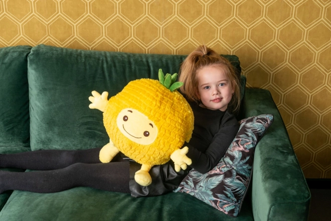 Cozy Noxxiez HW751 Ananas - verwarmend pluchen kussen 3 in 1