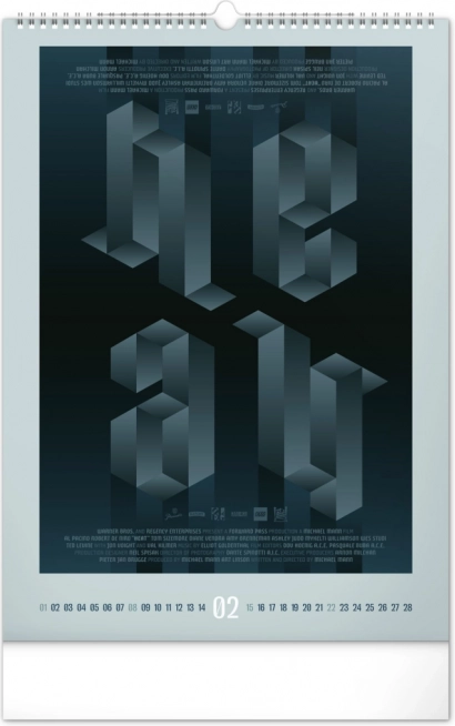 Wall Calendar Alternative Movie Posters 2026