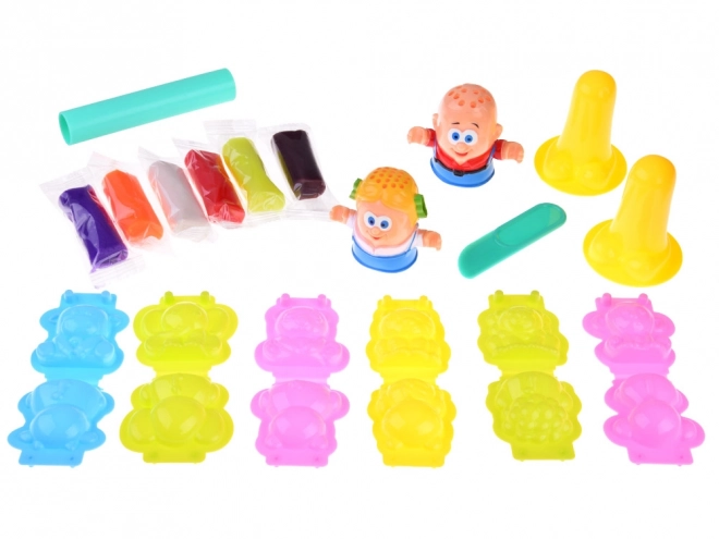 Creatieve set modelleerklei met diervormen