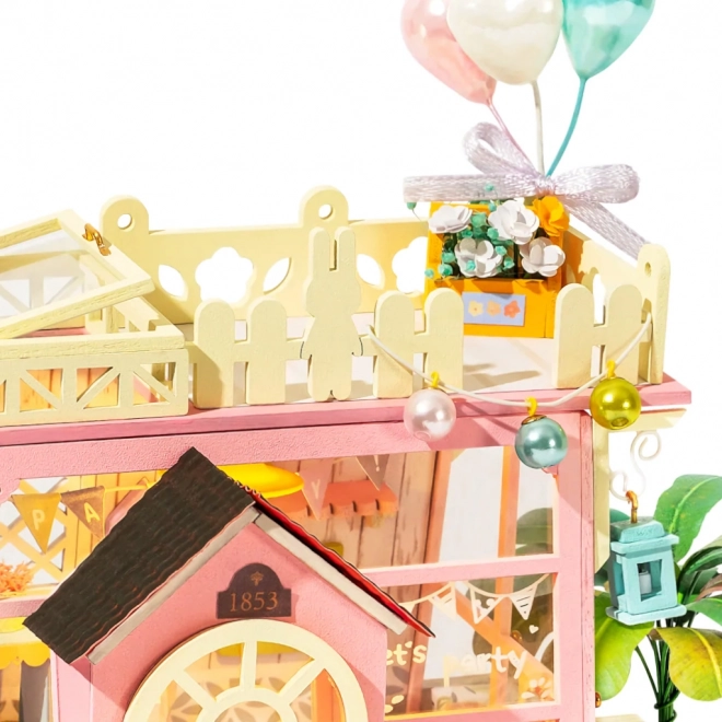 Feestje Vakantieoord - Doe-het-zelf miniatuur poppenhuis