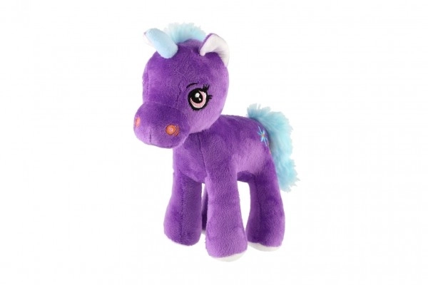Paarse pluchen eenhoorn 20 cm