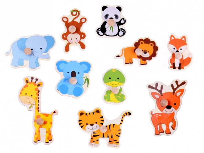 Houten puzzel dieren