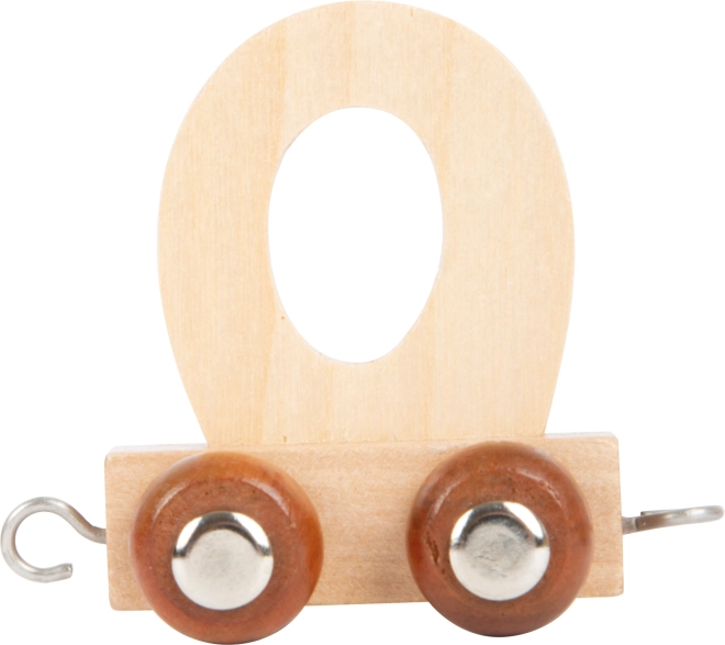 Houten wagon met letter O voor treinbanen small foot
