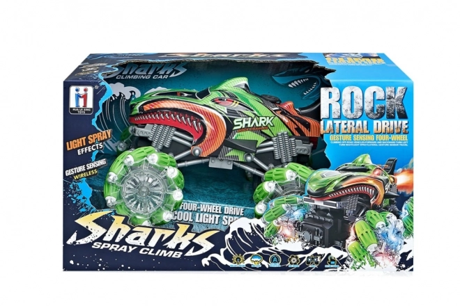 RC auto haai groen