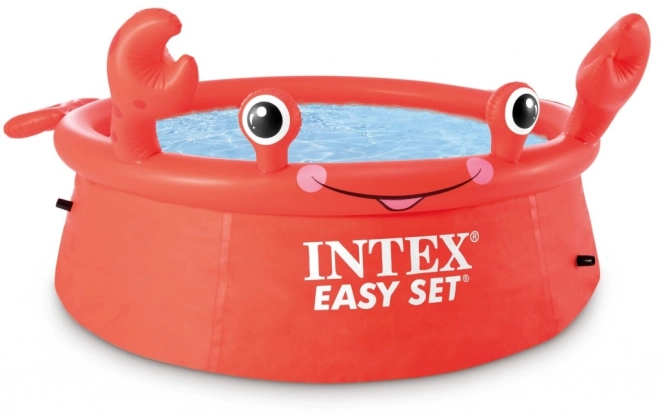 Opblaasbaar zwembad Vrolijke Krab INTEX EASY SET