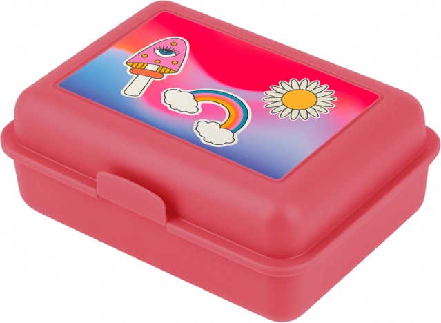 Broodtrommel met regenboog rood BAAGL