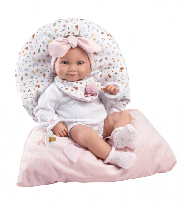 Llorens 73901 NIEUWGEBOREN MEISJE - realistische pop baby met geheel vinyllichaam - 40 cm