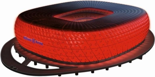 Kit de construction Allianz Arena édition nocturne avec éclairage LED