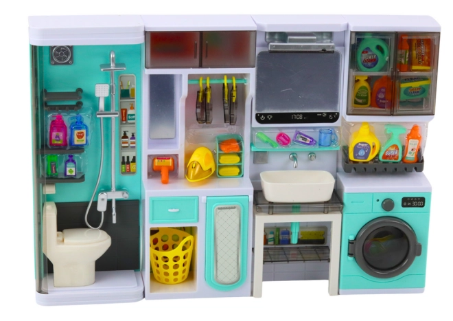 Badezimmer und Waschküche 4-in-1 in einem Set