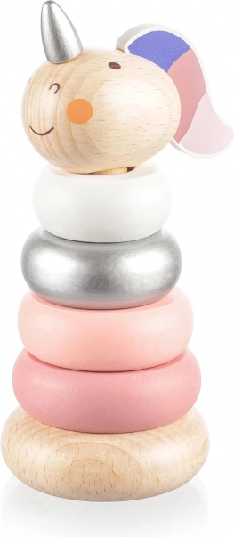 Wooden Stacking Toy Unicorn for Kids