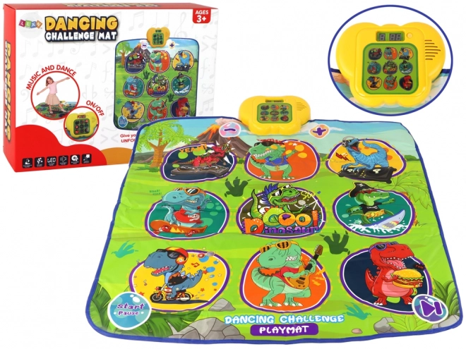 Dance Mat with Dinosaur Theme