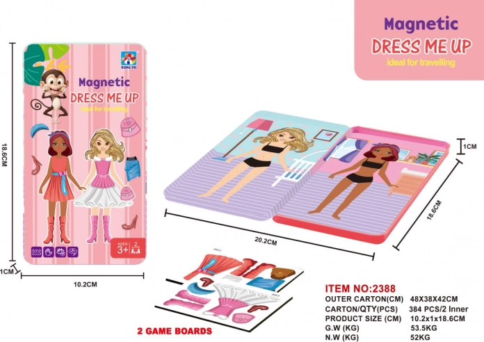 Metalen magnetische set voor kleine styliste