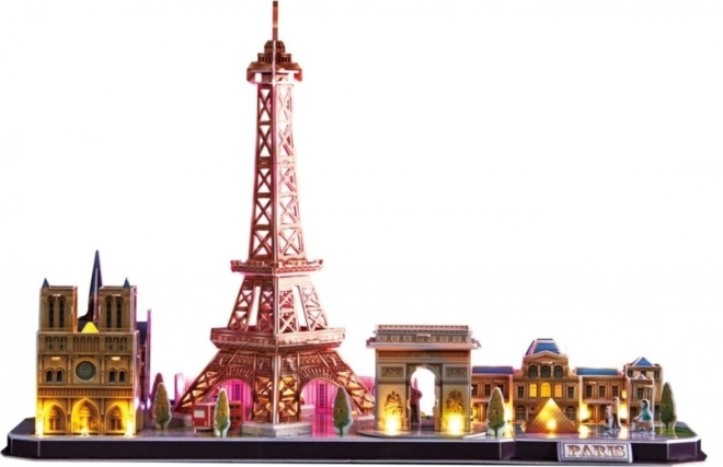Lichtgevend 3D-puzzel CityLine Panorama Parijs