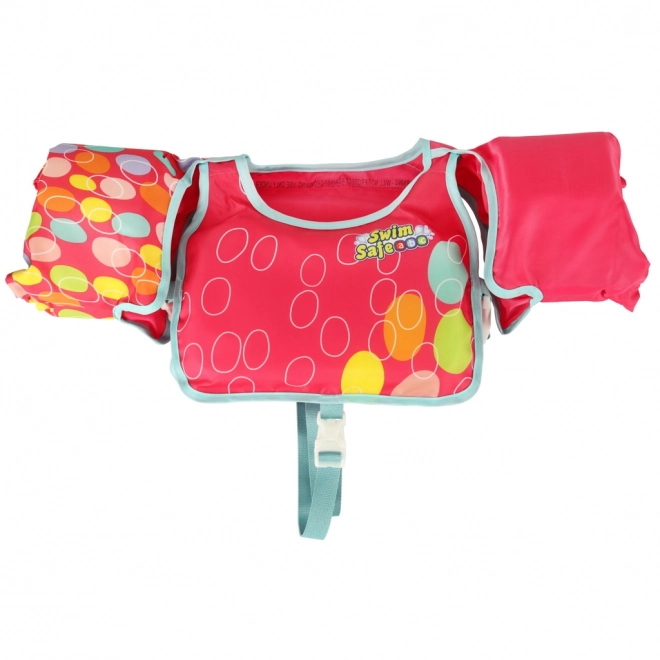 Pink Children's Swimming Vest with Sleeves Bestway 3-6 years, 19-30 kg
