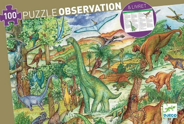 Djeco Dinosaur Puzzle 100 Pieces
