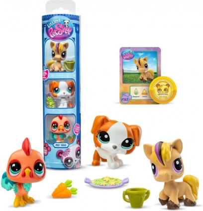 Littlest Pet Shop 3 figuren - verschillende soorten