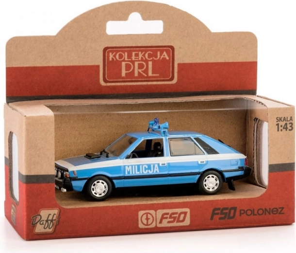 Modèle de voiture PRL Polonez Milicja 1:43 die-cast