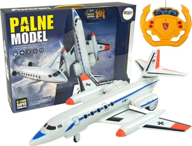 RC passenger airplane with lighting and remote control 40 MHz