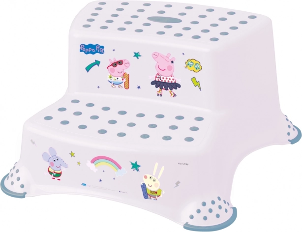 Marchepied à deux niveaux pour WC et lavabo PEPPA – blanc