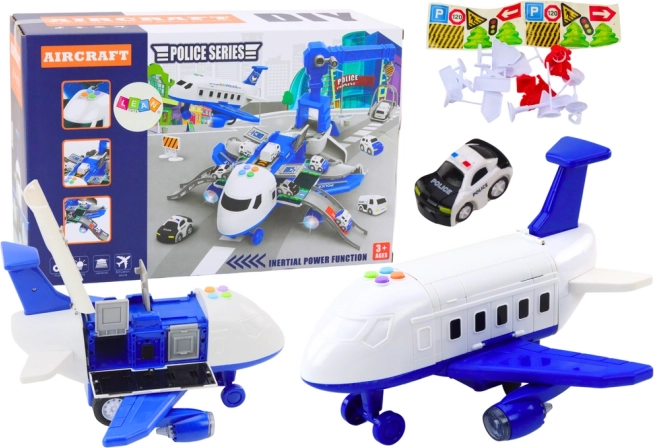 Interactive Police Airplane 2-in-1 DIY with Precinct