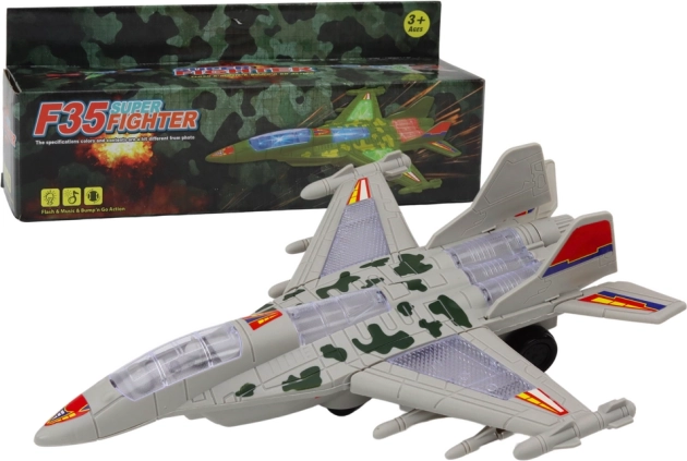 Militaire straaljager F-35 met licht en geluid – grijs